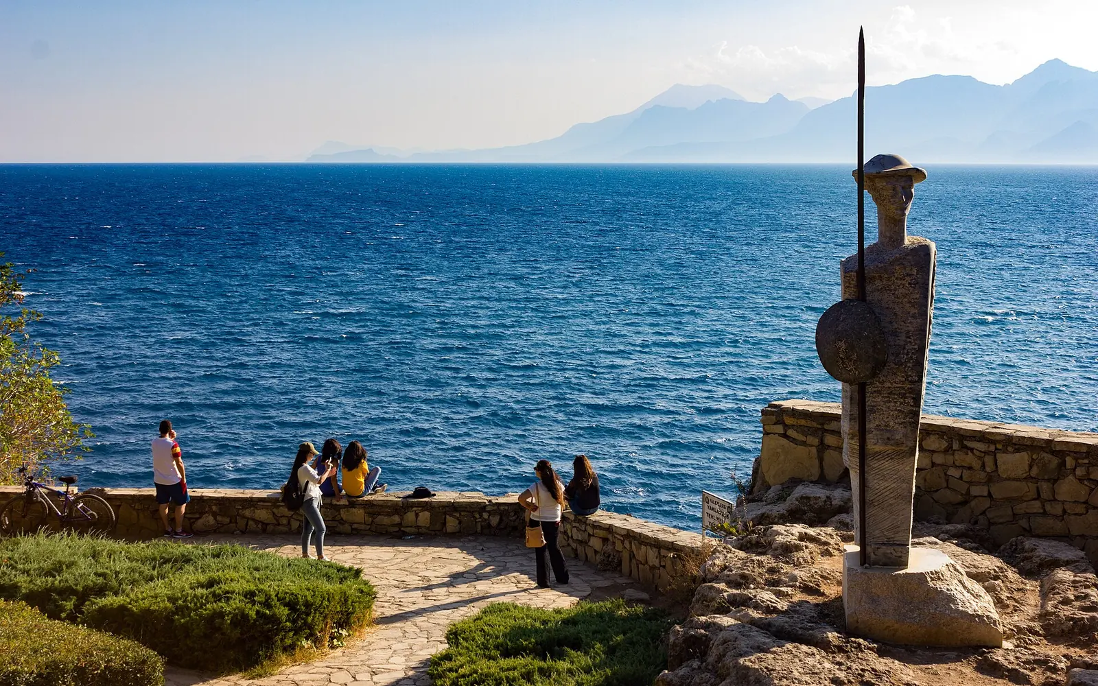 View from Karaalioğlu Park over the sea to the mountains